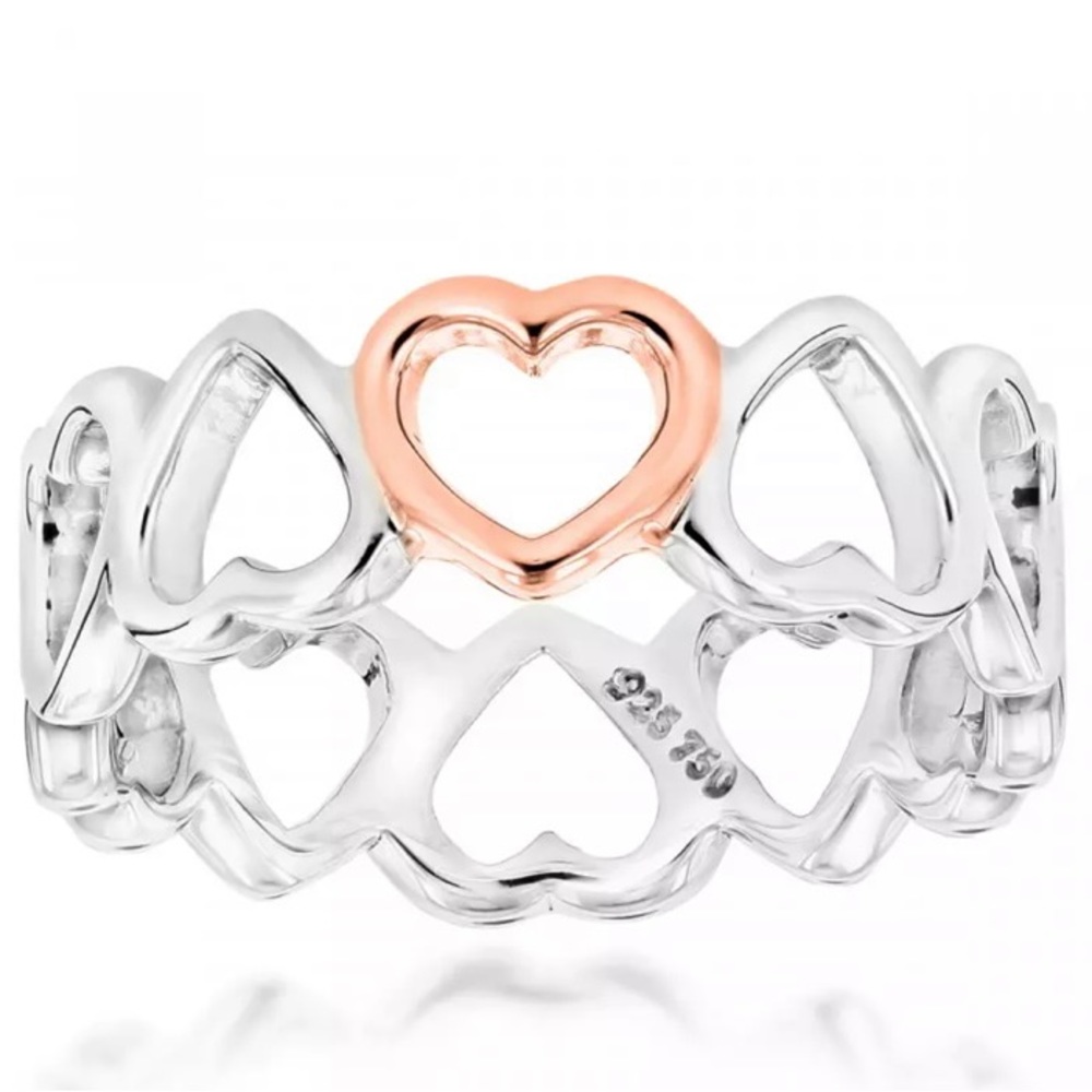 Authentic Tiffany & Co. Crown of Hearts Ring, Never Worn No defects Ft Rose Gold